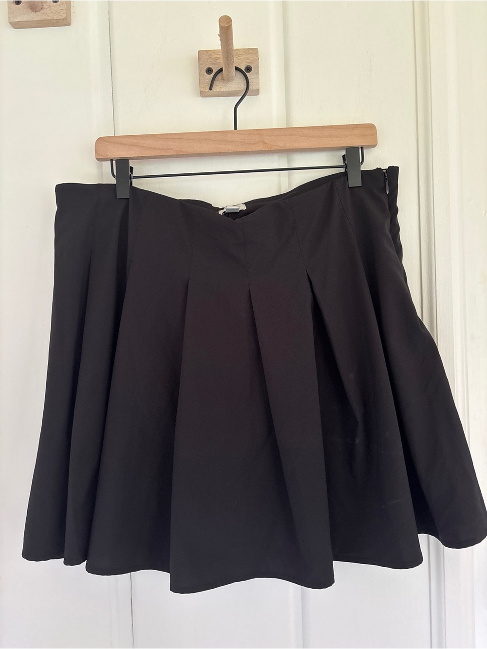 J. Crew Black Flared Skater Skort with Built In Shorts